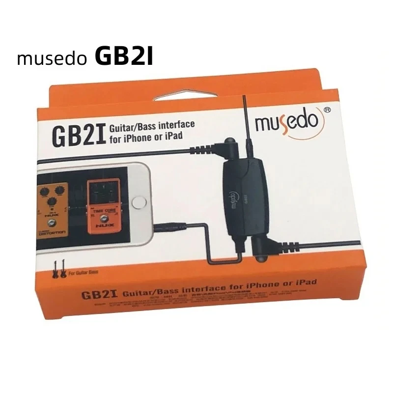 

Аудиоразъем для гитары Musedo GB2i, басовый интерфейс для Iphone, Ipad, Кабель-адаптер для системы Amp С стереоразъемом 3,5 мм