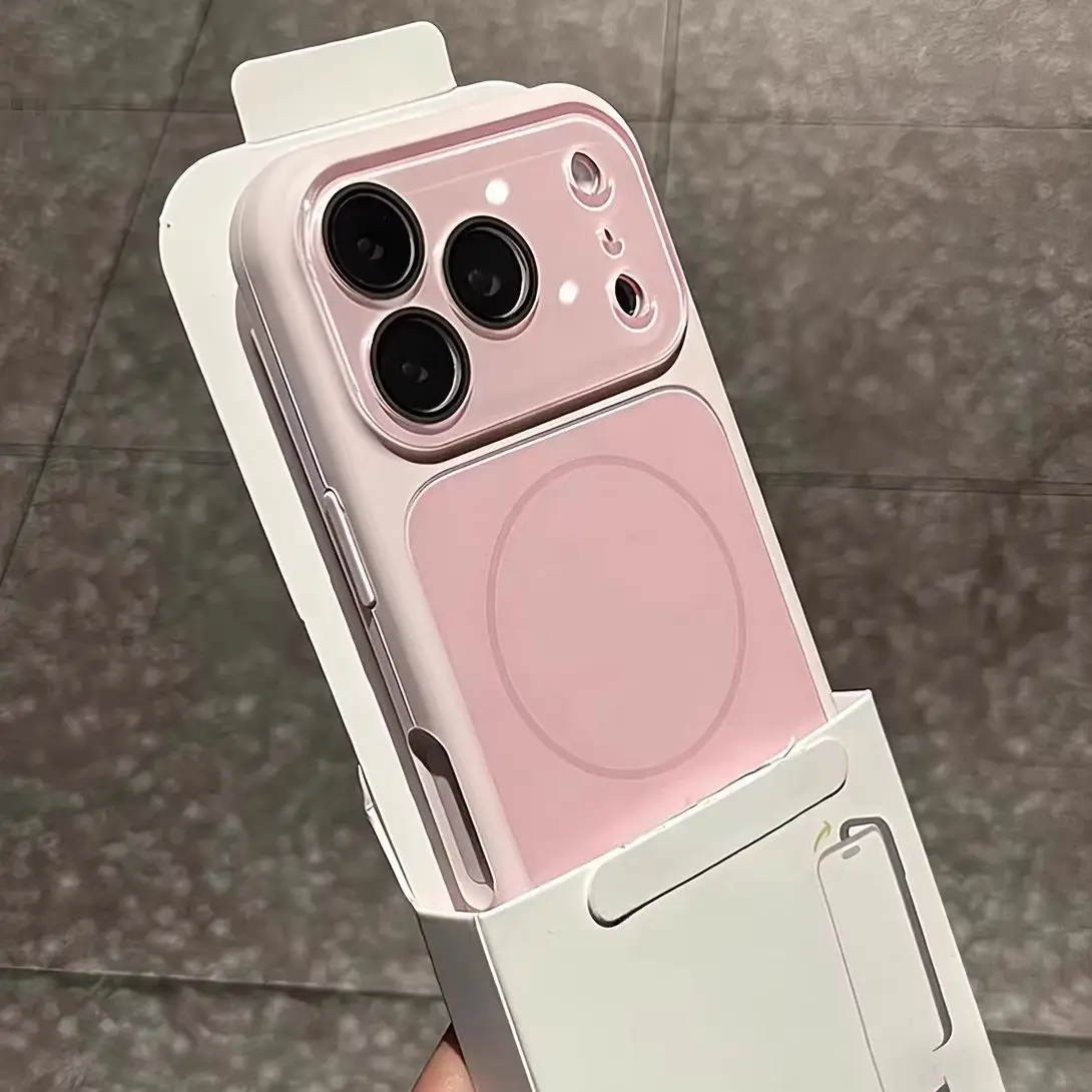 Sleek Liquid Silicone Magnetic Phone Case with Big Window Lens Protection