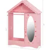 Children's Wardrobe, Mirrored Wardrobe, Open Hanging Children's Clothing Storage Cabinet, Game Room, Children's Wardrobe 2