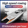 2.4GHz High Speed Racing Boat Waterproof Rechargeable Model Electric Radio Remote Control Speedboat 25km/h RC Speed Boat Model 1