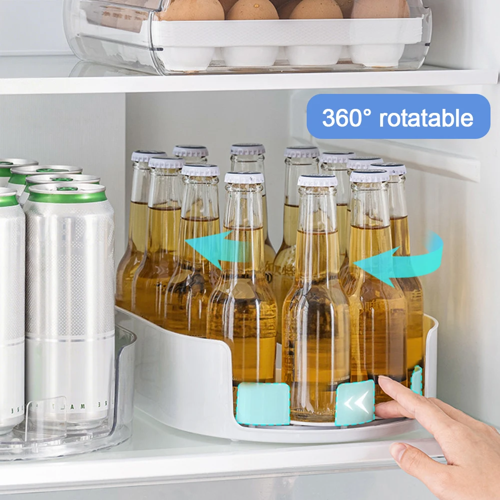 Kitchen Bottle Storage Rack for Bathroom Cabinet Fridge Vanity (Star White)