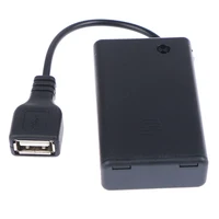 3 Slot AAA 18650 DIY Battery Holder Storage Case Box With USB Port For Building Block Led Light Kit With Switch 2