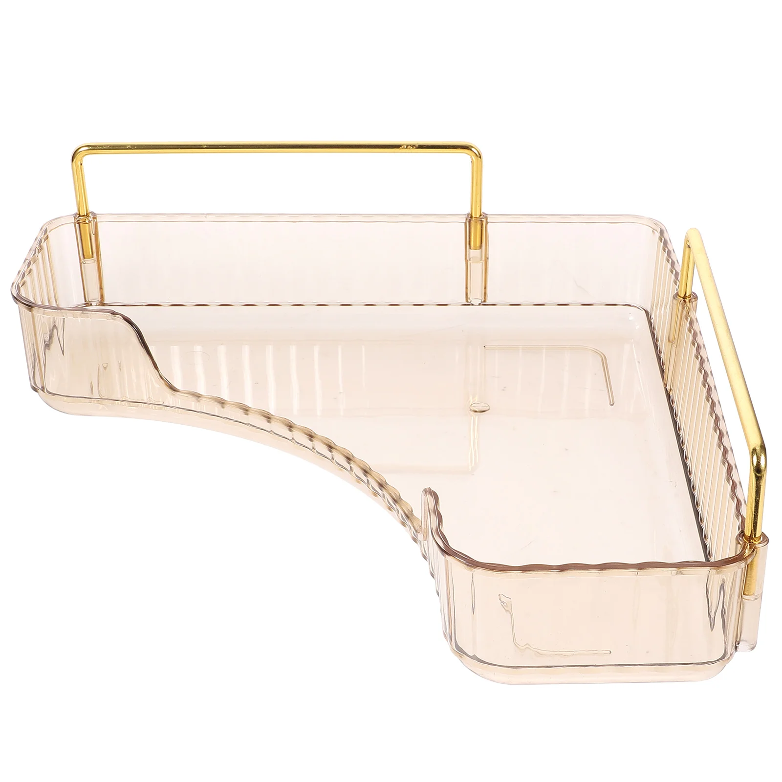 

Triangular Cosmetics Storage Rack Shelf Tray for Bathroom Counter Corner Shelves Organizer Countertop The Pet
