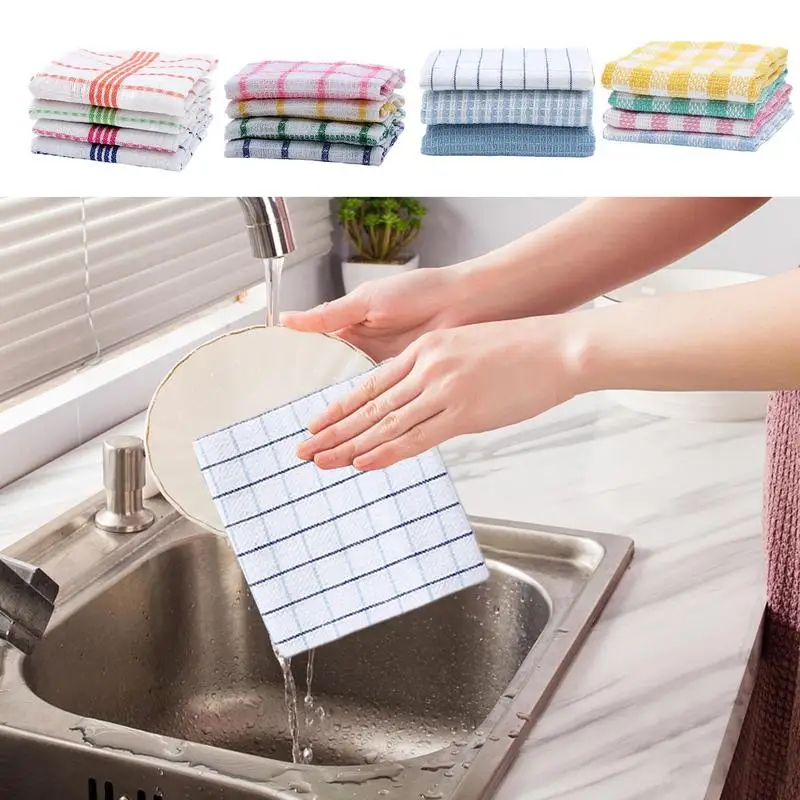 

Kitchen Anti Grease Aid Towels Super Absorbent Microfiber Kitchen Wiping Rags Household Washing Dish Kitchen Cleaning Towels