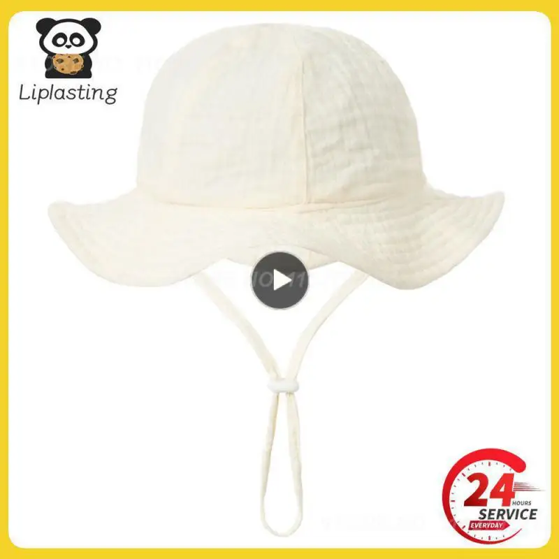 

1PCS Baby Cotton Bucket Hat New Children Sunscreen Outdoor Caps Boys Print Panama Hat Unisex Beach Fishing Hat For 3-12