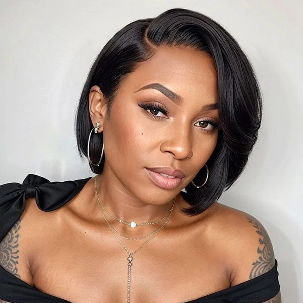 Pixie Cut Wig Short Human Hair Wigs Bob Wig 13x4 Lace Front Human Hair Wigs For Women Brazilian Remy Transparent Lace Front