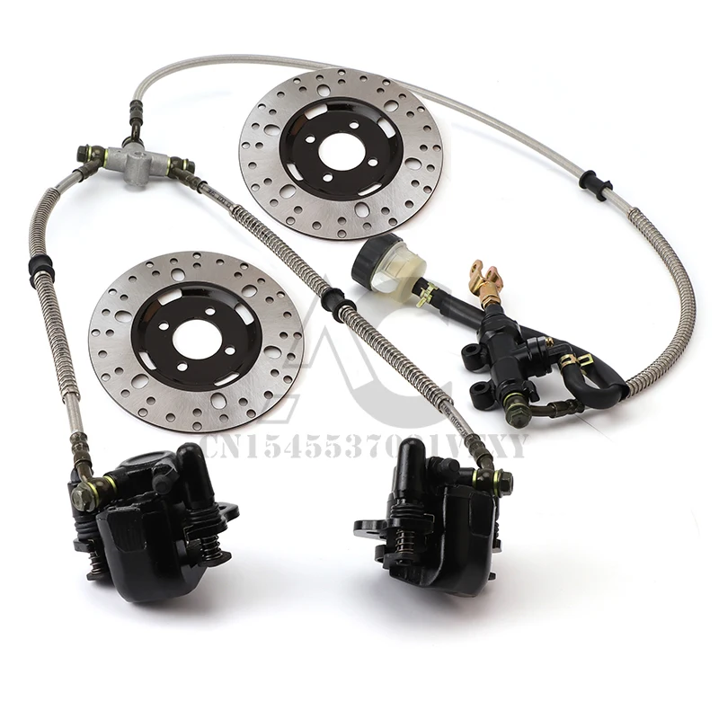 Go kart part Hydraulic Front Rear Brake Calipers Pad Assembly System