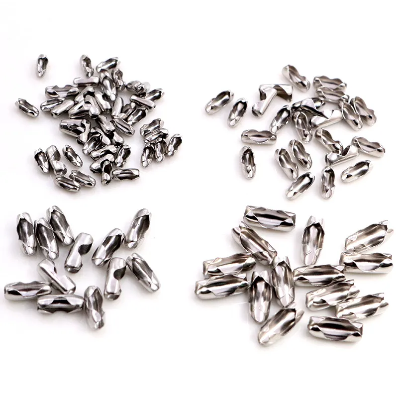 Bobine De Chaîne Perlée En Acier Inoxydable 1.5mm - 15 Mètres Avec 50 Connecteurs