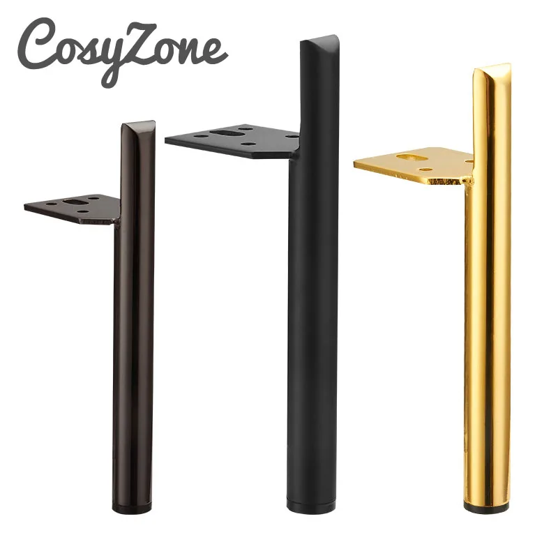Pack 4 Metal Furniture Legs TV Feet DIY Table Leg Replacement