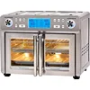 Dual Zone 360 Air Fryer Oven Combo with French Door, 25 QT Extra Large Cook Two Foods in Different Ways, Up to 60% Faster 1
