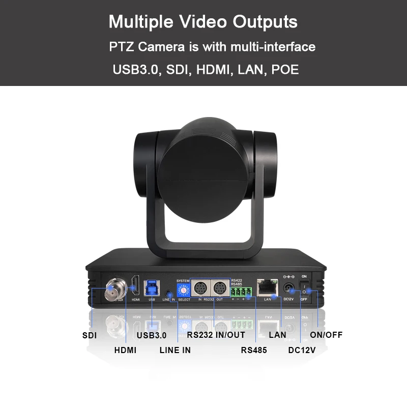 방송 PTZ 조이스틱 키보드 컨트롤러 + 20X 줌 카메라 PTZ USB SDI HDMI Onvif Vmix 라이브 스트리밍 비디오 회의 시스템