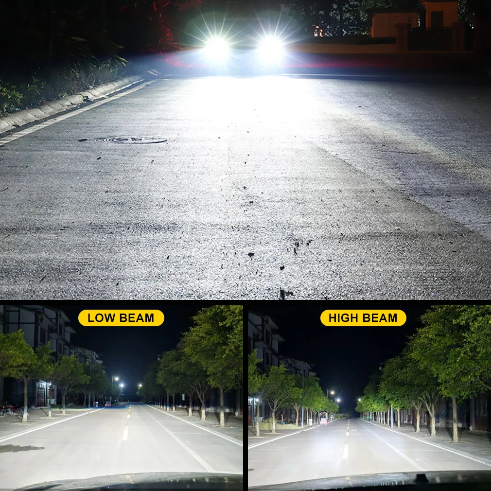 25000LM H7 LED Headlight Bulb Mini Wireless 16pcs 3570 CSP Chips for Car Headlamp Auto Diode Lamps H7 Turbo Led 6500K 12V led car lights led lights led bulbs led headlights led car headlights car headlamps