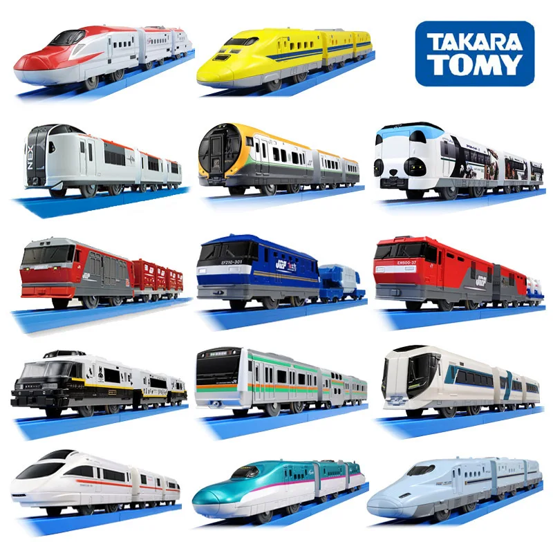 

TOMY Plarall 3 Car Electric Train Shinkansen High Speed Train Transport Van Kids Boy Toys