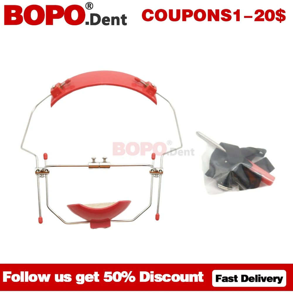 

Dental Front Traction Device Double Rod Traction Equipment Tooth Orthodontic Facial Chin Arch Correction Tool Adjustable