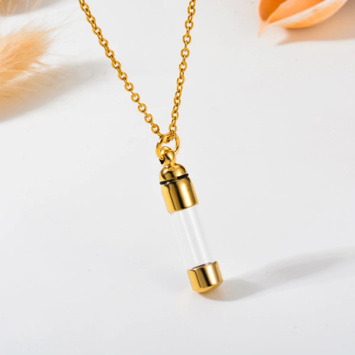 Minicremation Collana Con Ciondolo Farfalla In Acciaio Inox, Urna Per Ceneri Umani O Animali, Gioiello Commemorativo Personalizzabile, Catena 50+5 Cm
