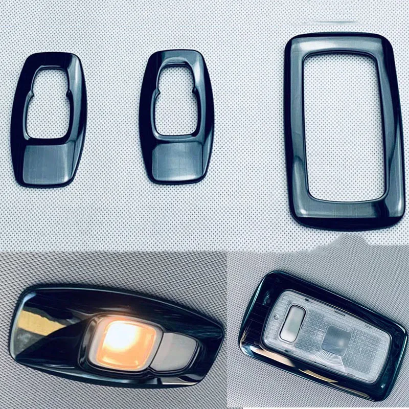 For Nissan X-Trail 2021 Abs Inner Roof Chrome Reading Lights Cover Reading Lamp Trim Sticker Car Styling Accessories