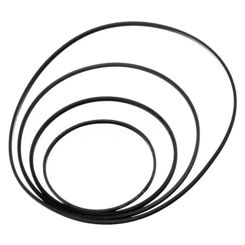 50Pcs Universal Mix Cassette Tape Machine Belts Assortiti Common Flat Rubber Belt Per Registratori Cd Dvd Drive