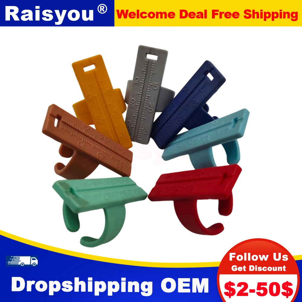 

1pc Dental Ruler Alloy Instrument Colorful Dentistry Ring Ruler Root Canal Measuring Tool Endodontic Dentist Tools Materials