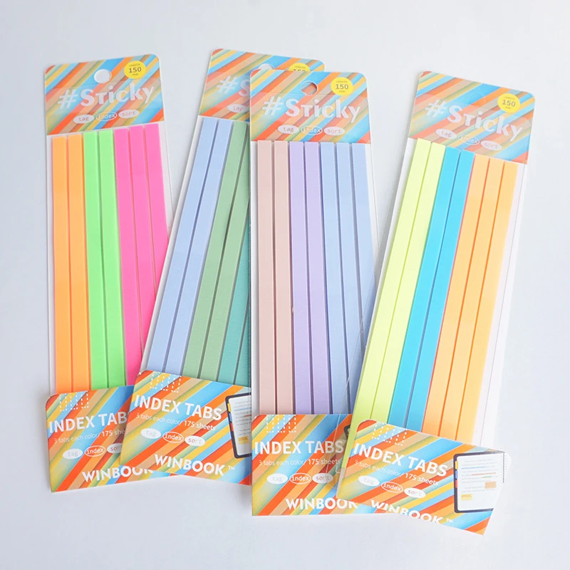 

75Pages Multicolour Stickers Transparent Book Markers Message Post Index Posted Stationery Tabs Memo Pad School Office Supplies