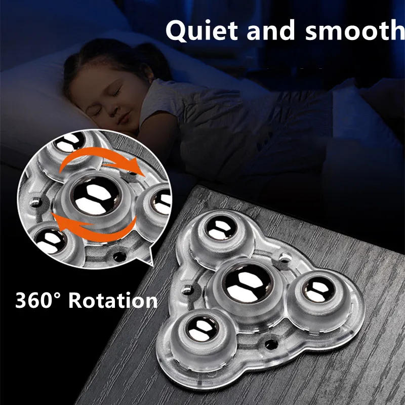Beads Móveis Rodízios, 300Kg Roda de aço inoxidável, 360 ° Rotação