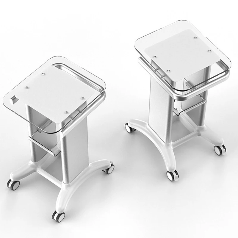 Carrelli in alluminio Carrello per strumenti per salone di bellezza Carrello per strumenti Base in acrilico Clinica odontoiatrica B Personalizzazione ad ultrasuoni Carrello medico