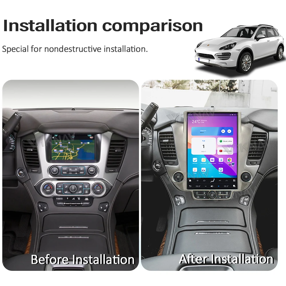 Viknav Android Car Radio For Chevroler Suburban Tahoe GMC Yukon 2014-2020