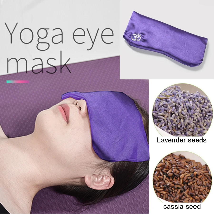 Yoga Eye Pillows Sleep Heating Lavender Cassia Seed Meditation Rest Technique Eye Masks Apply Bags Sleep Shadow Aids