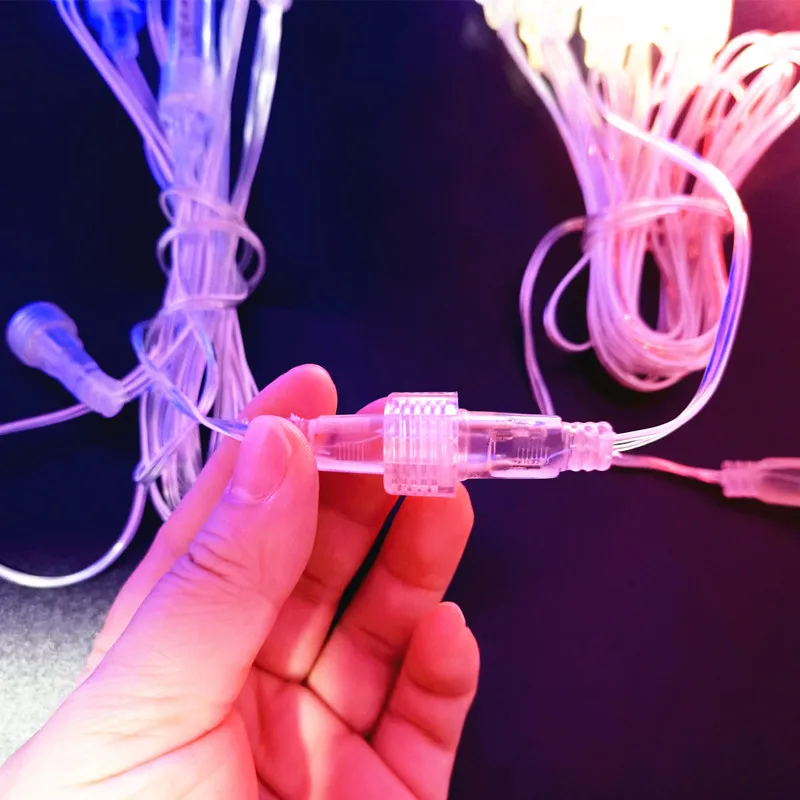 Guirlande Lumineuse Intérieur Pluie Pluie Météore 50Cm 8 Tubes 384 Led