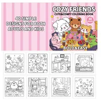 Halloween Spectre Coloring Book COZY&FRIENDS Coloring Book for Adult and Teen Featuring Adorable Creepy Creatures Painting Gift 2