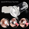 Silicone Transparent Nail Art Stamping Kit French For Manicure Plate Stamp Polish Stencil Template Seal Stamper Scraper 1