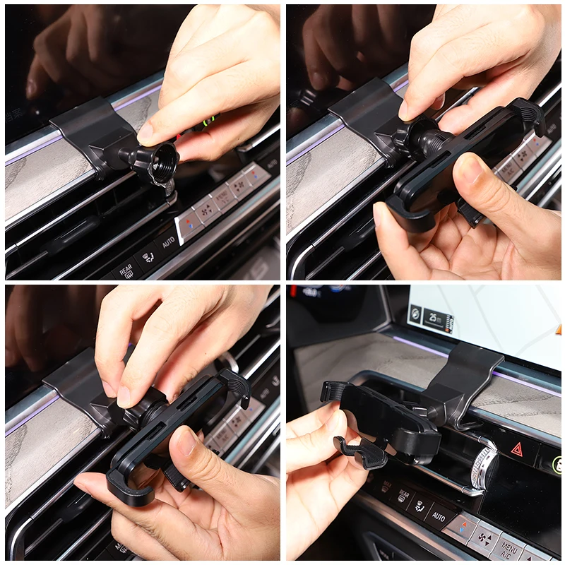 BMW G05 G06 G07 X5 X6 X7 2019-2026 차량용 중력 자석식 휴대폰 거치대 GPS 스탠드 액세서리
