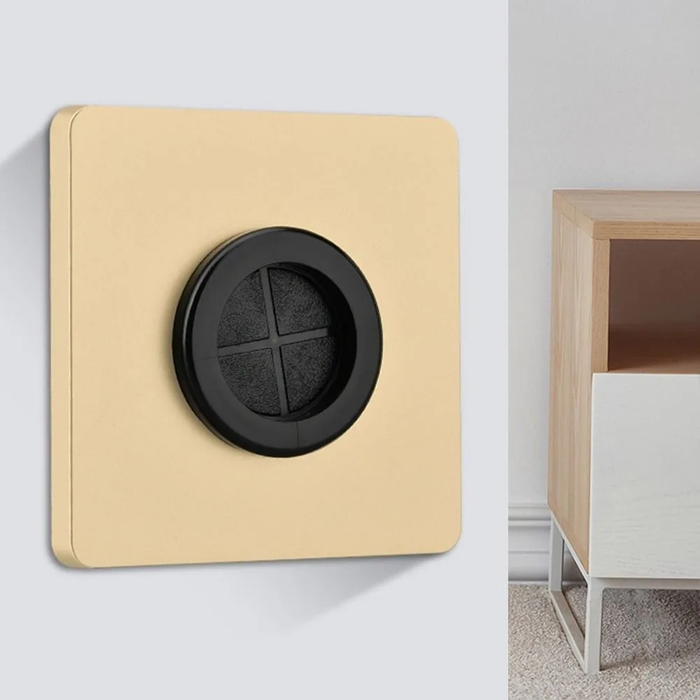 Electrical Supplies Wall Blank Panel With Outlet Hole 86Type Cable Cover Cable Organizer Storage Network Rubber Pad