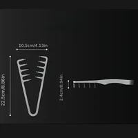 Peigne moelleux à dents larges pour hommes, peigne de coiffure texturé, racines volumisantes, Style coréen, couture couvrant la frange, peignes pour hommes 6