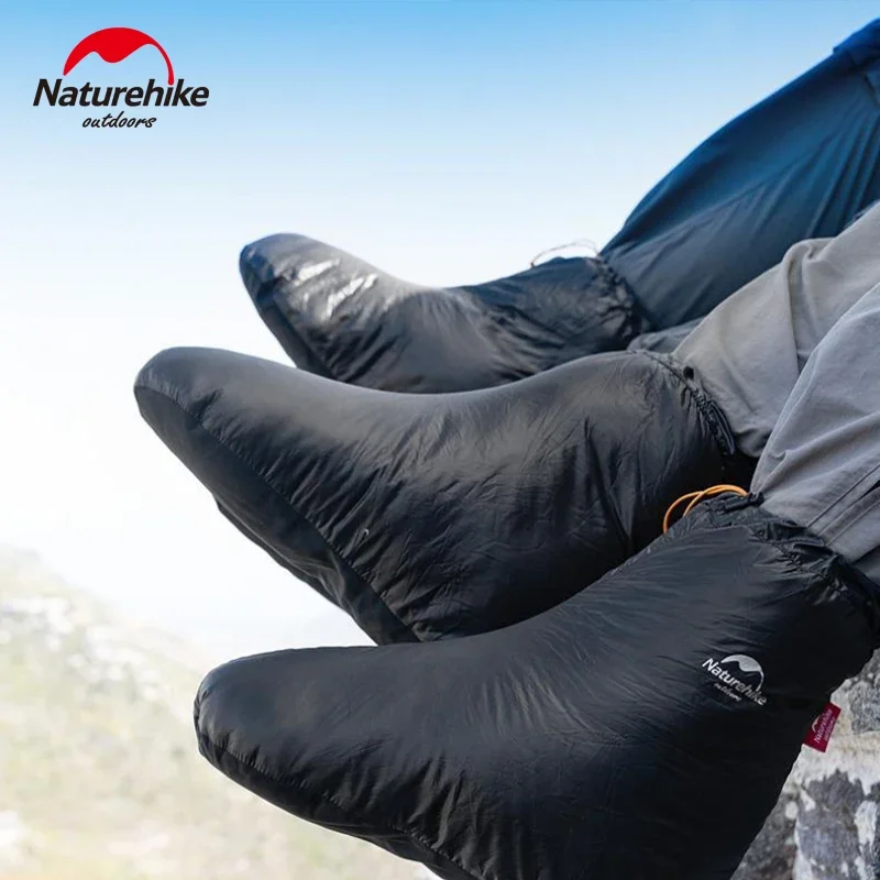 Naturehike Camping Waterproof Foot Covers Goose Down Slipper Winter Warm Sock Outdoor Sleeping Bag Accessory For Shoe down foot cover