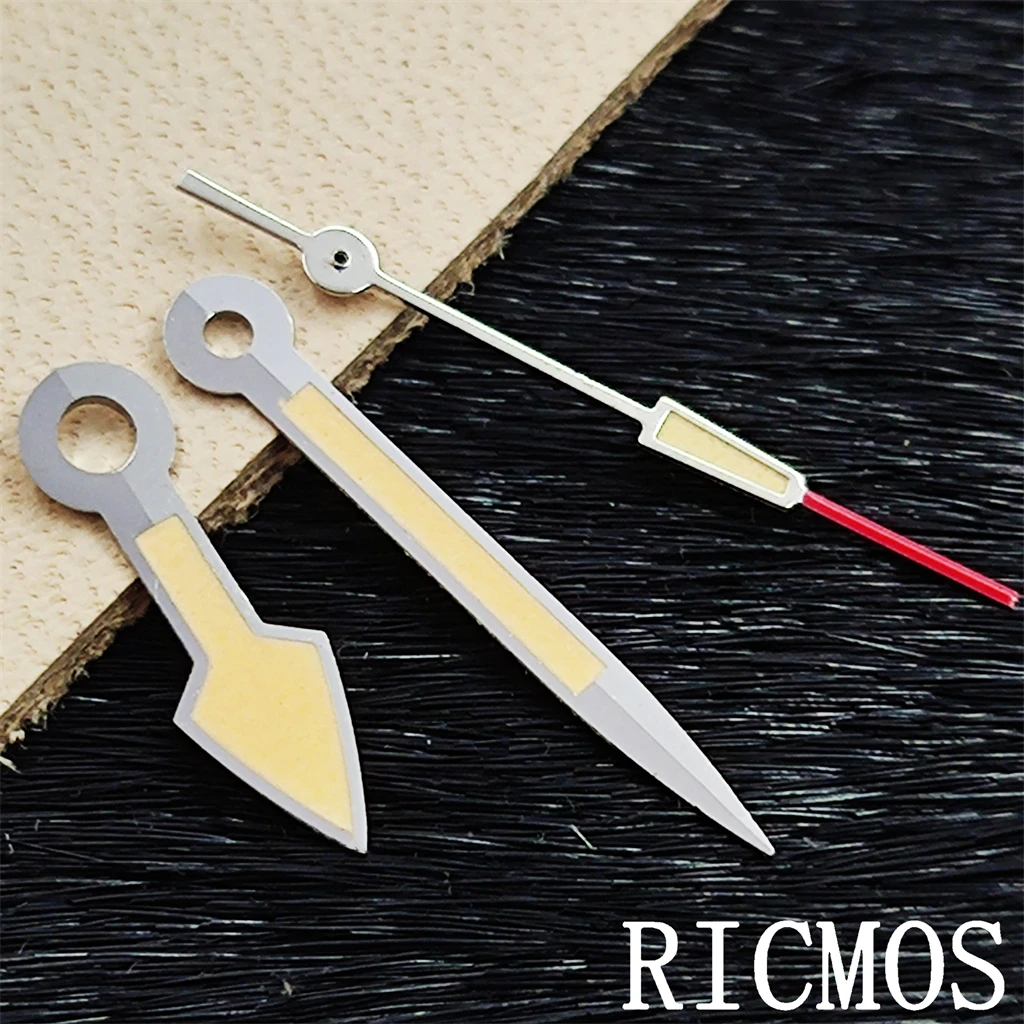 Silver/Yellow Watch Hands for Movement Replacement Parts