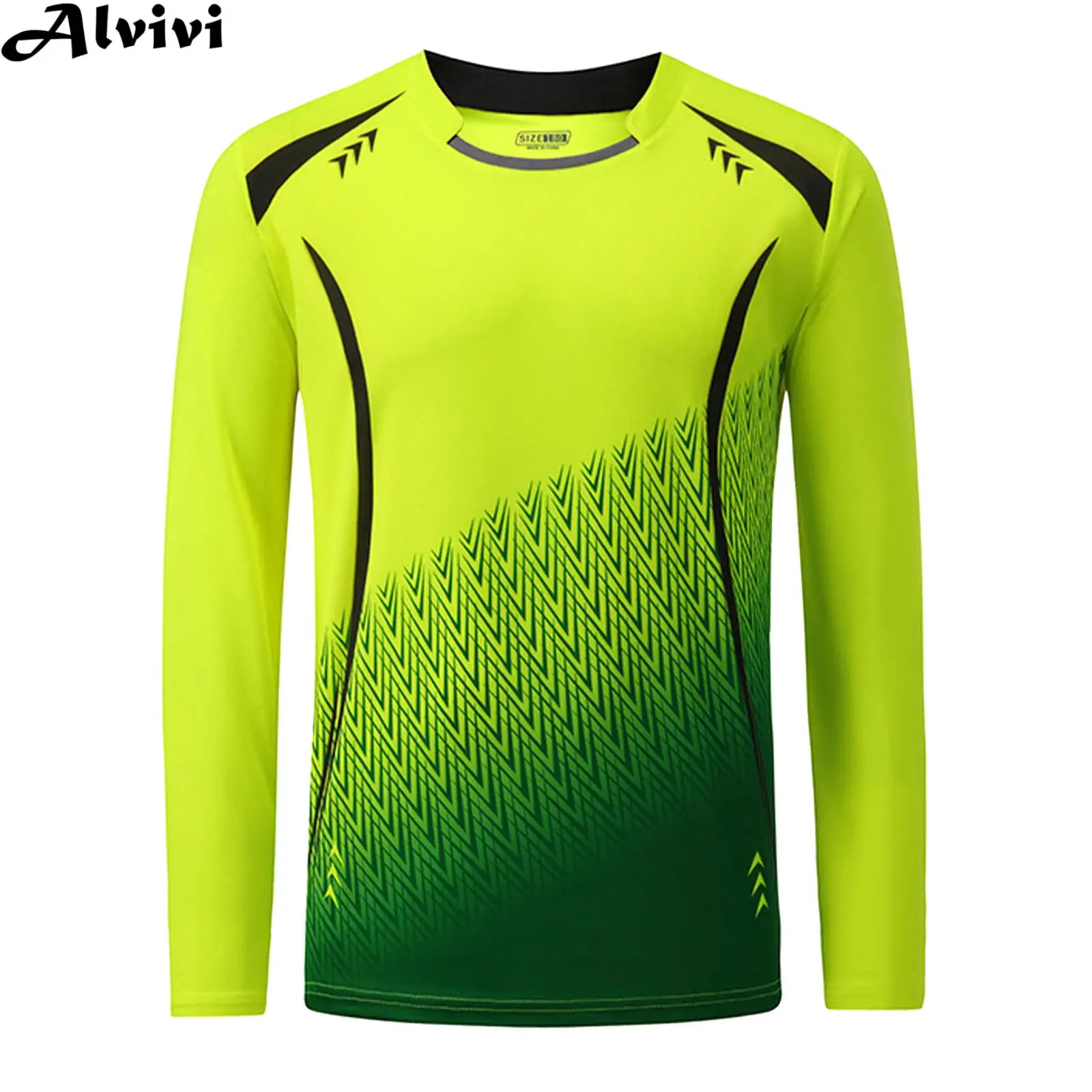 Kids Boys Soccer Goalkeeper Uniform Long Sleeve Breathable Quick-Drying T-shirt Football Training Tops Goalie Shirt Sportswear