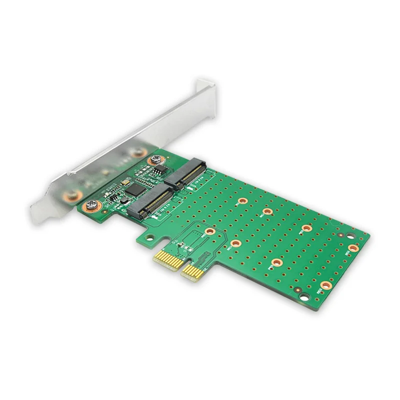 PCIe × 1 to 2 포트 M.2 RAID 카드
