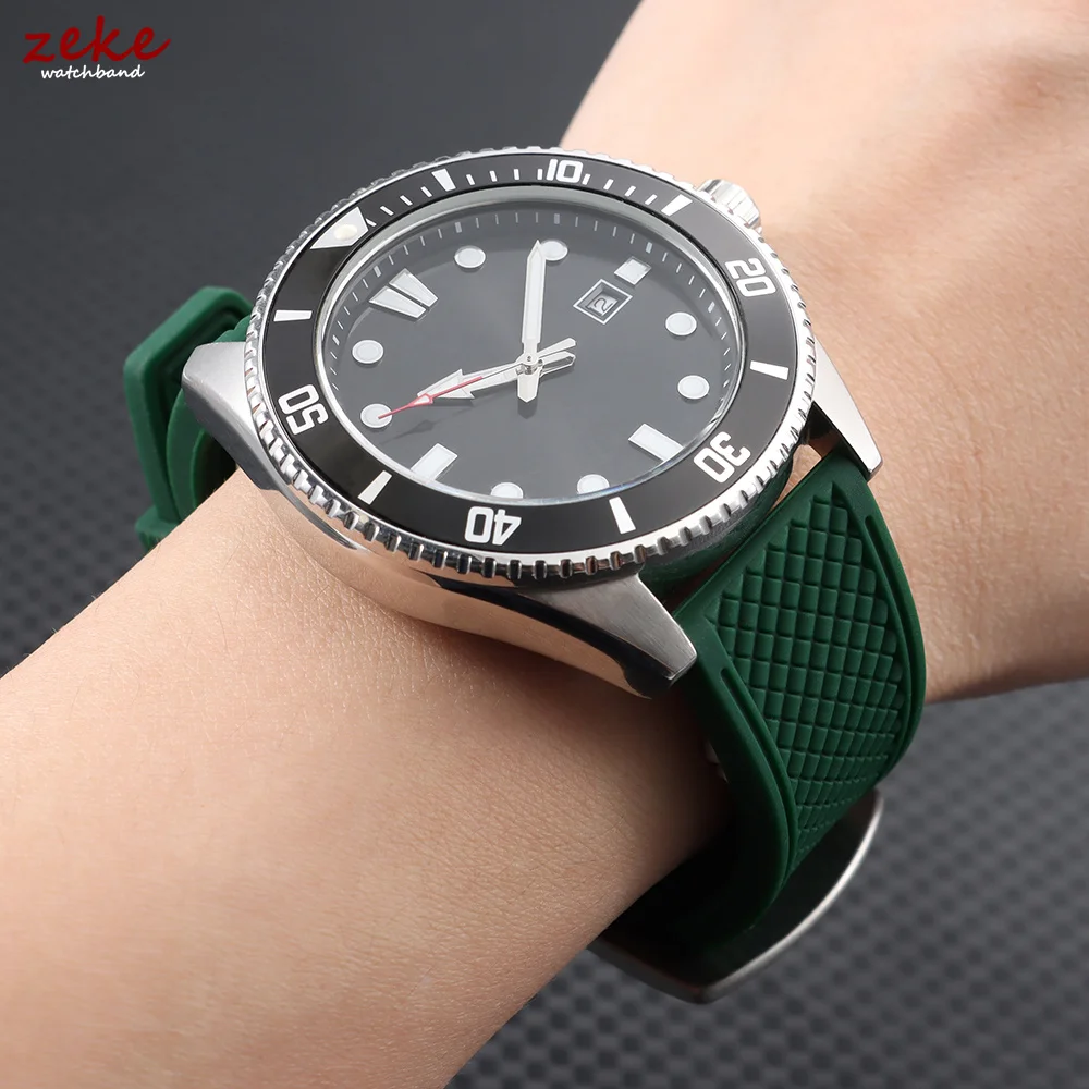 Universal Sports Silicone Watchband - 20mm/22mm Waterproof Rubber Strap