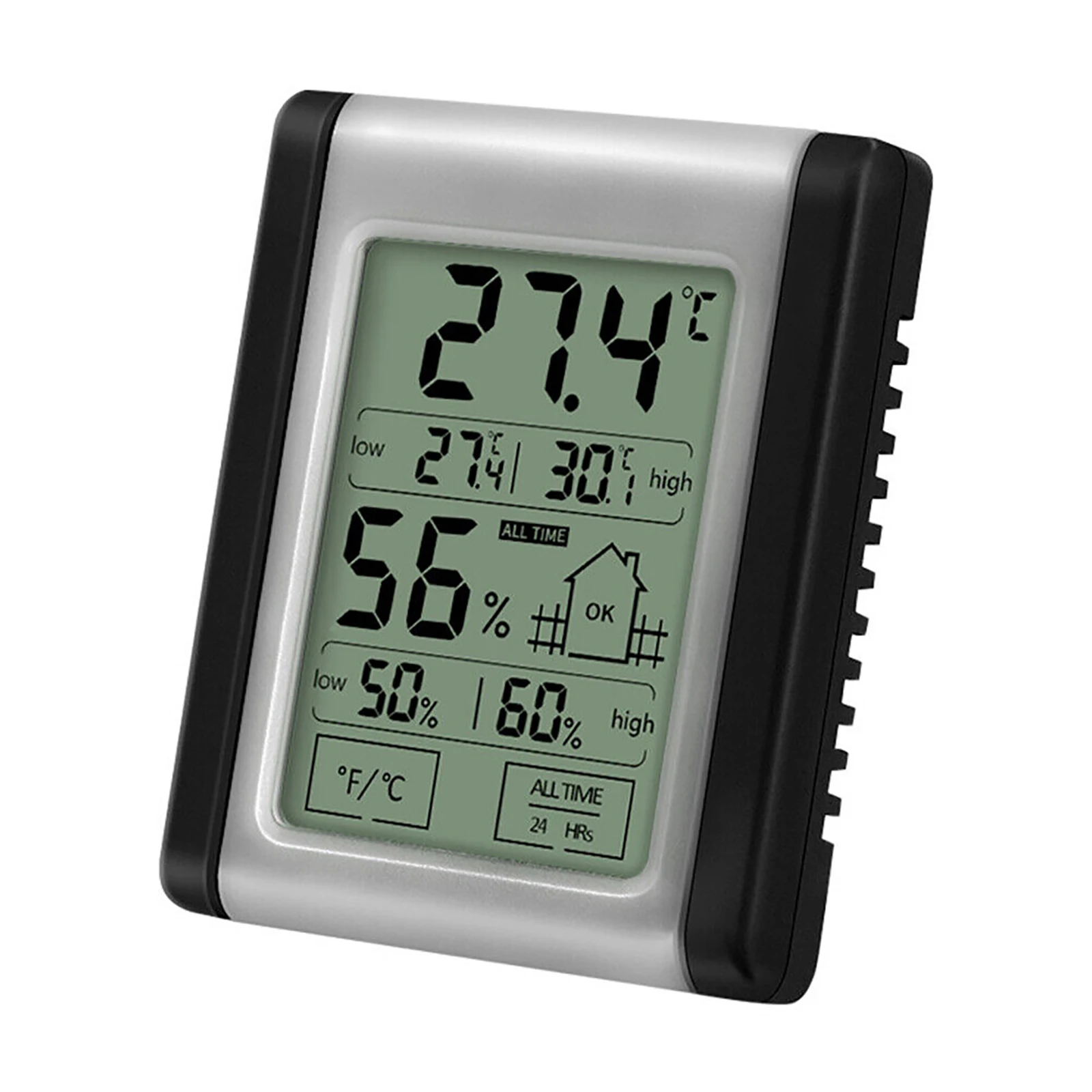 

Электронный Термогигрометр с сенсорным экраном, цифровой Комнатный Высокоточный термометр с ЖК дисплеем