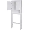 Over The Toilet Storage Cabinet, Bathroom Shelf Over The Toilet, Over Toilet Bathroom Organizer (White) 5