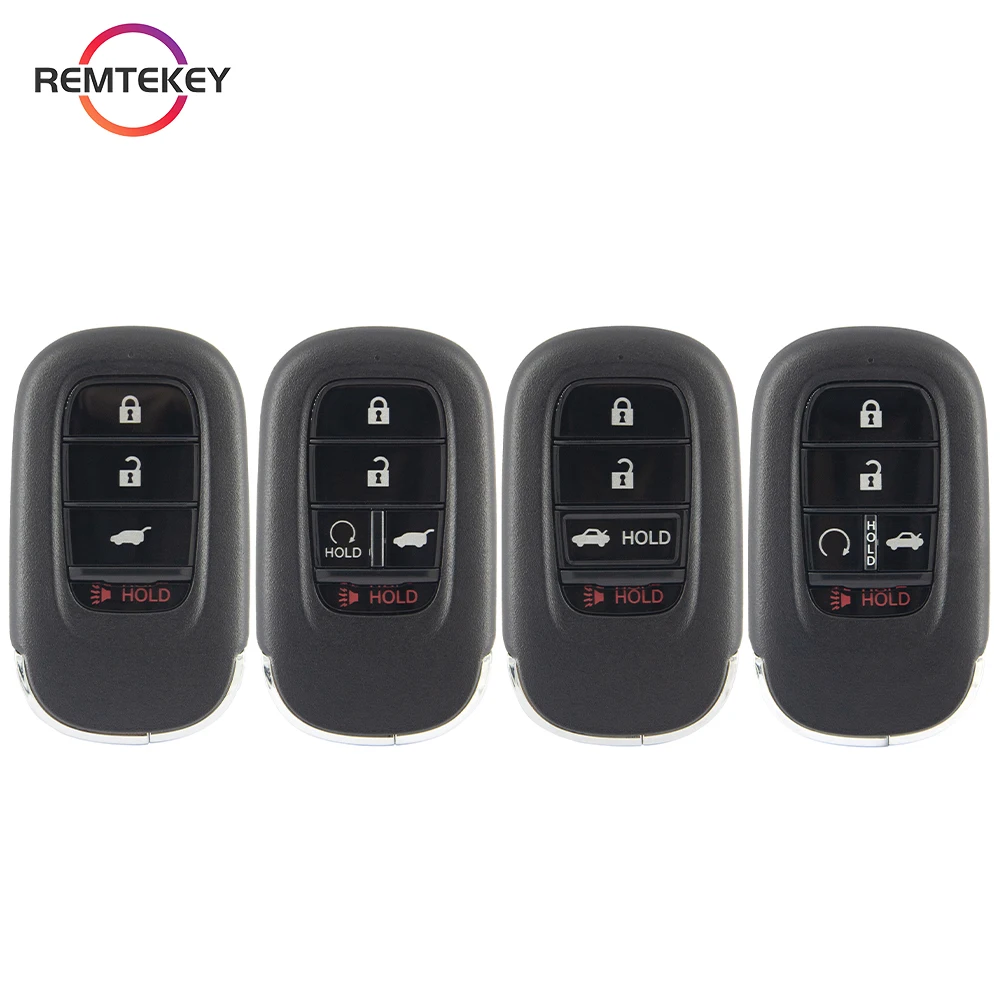 Remtekey Smart car key Shell Remote Rase 4/5 Button for Honda Accord Civic CR-V HR-V Pilot 2022 2023 72147-T20-A11 72147-T20-A01