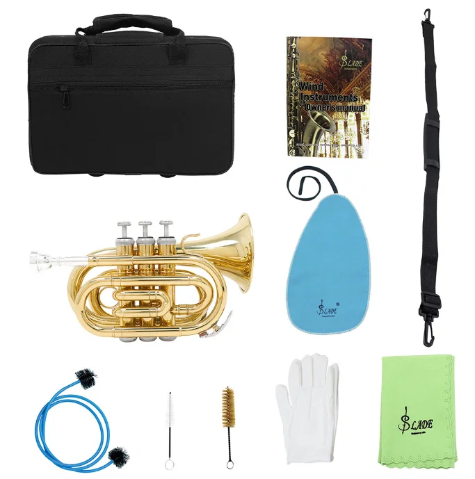 Palm Horn Brass B Flat for Beginners Band, Band, Instrument, Cornet