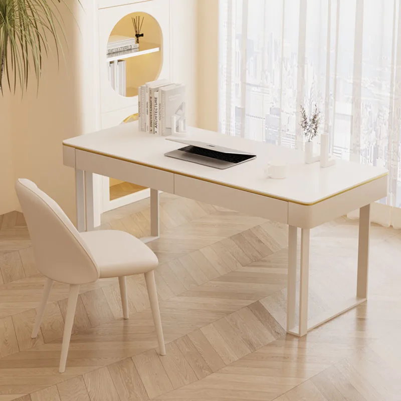 luxury modern desk table corner drawer reception supplies vanity office desk height study escritorio gaming italian furniture Supplies Storage Office Desk Reception Standing Floor Drawers Computer Desks European Vanity Mesa Escritorio Modern Furniture