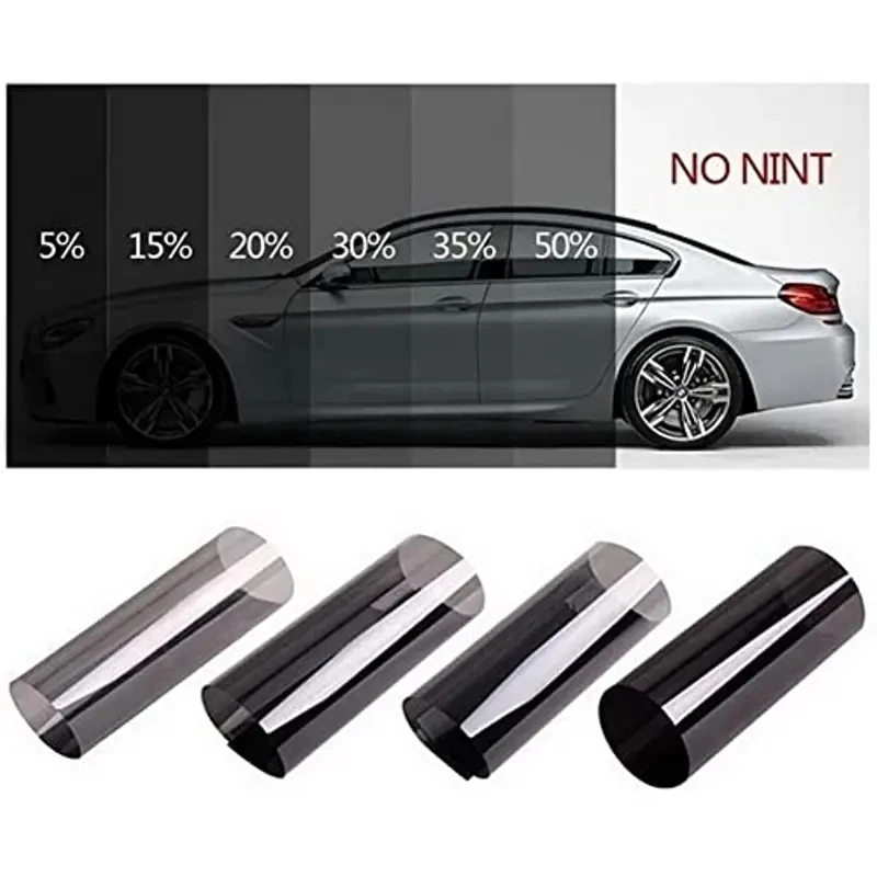 Solar UV Protection Window Film Sticker, Auto Window Tint Film Window Dark Black Car Window Foils Tint Film Glass Car