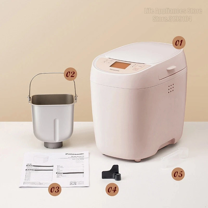 Panasonic Bread Maker SD-PY100 Pink Household Automatic Dough Kneading Fermentation Bread Machine 18 Menus Kitchen Appliances