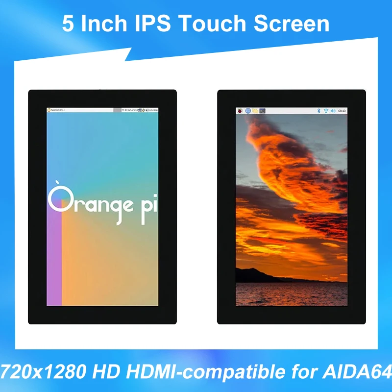 

Raspberry Pi 5 Inch IPS Touch Screen 720x1280 HD LCD Display for Orange Pi for Aida64 Computer Chassis Secondary Monitor