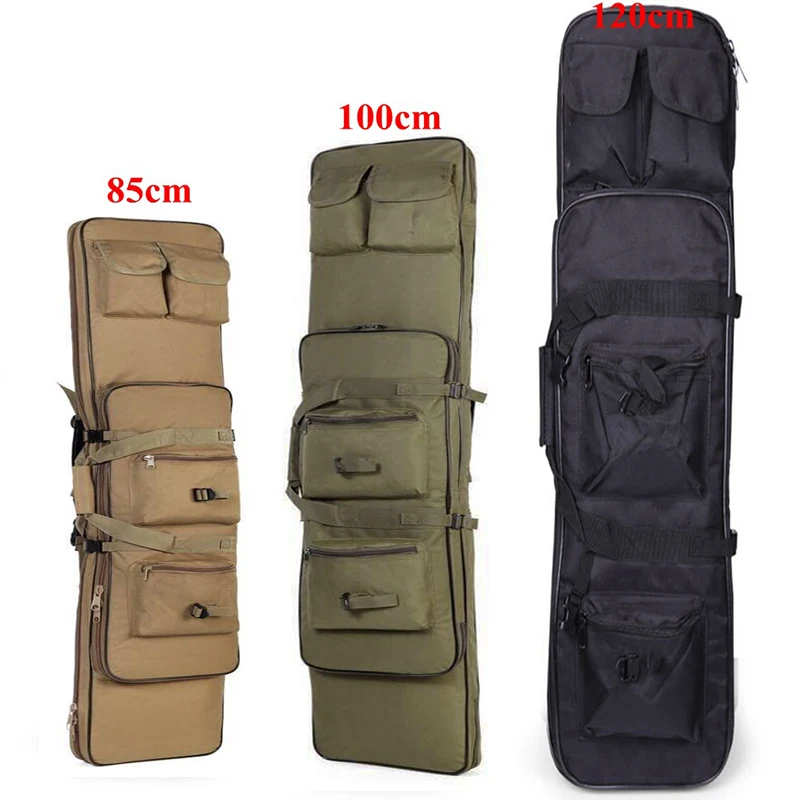 

Tactical Hunting Rifle Case 85cm 100cm 120cm Military Outdoor Nylon Bag Double Carbine Gun Case Backpack Shooting Air Rifle Bags