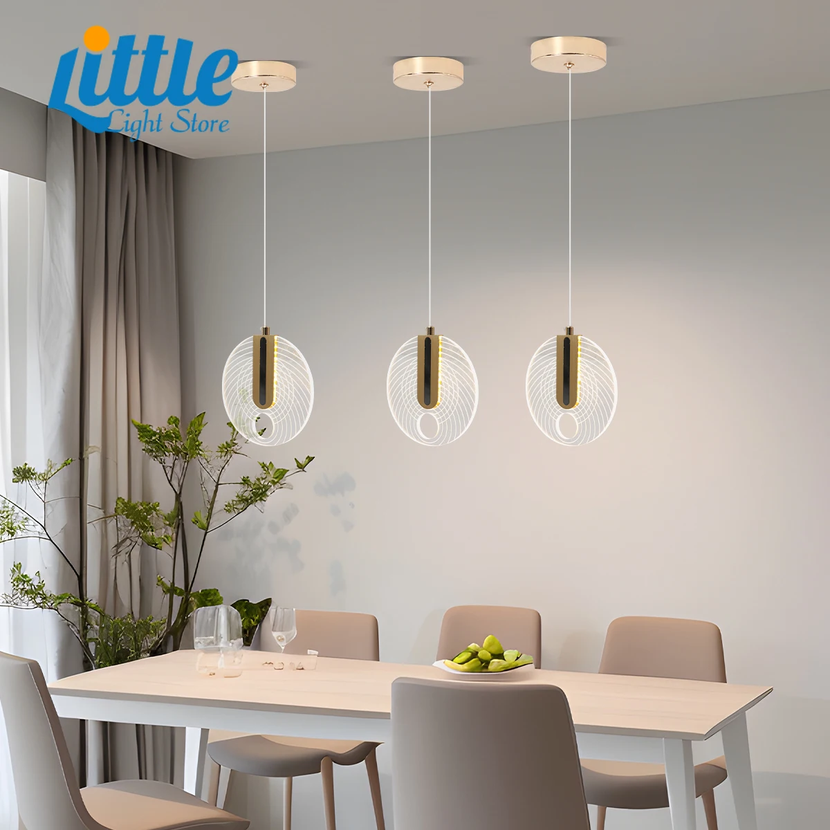 

Nordic Hanglampen Moderne Opknoping Lampen Minimalistische Eenvoudige Licht Acryl Lamp Heads Voor Keuken Eetkamer Lights