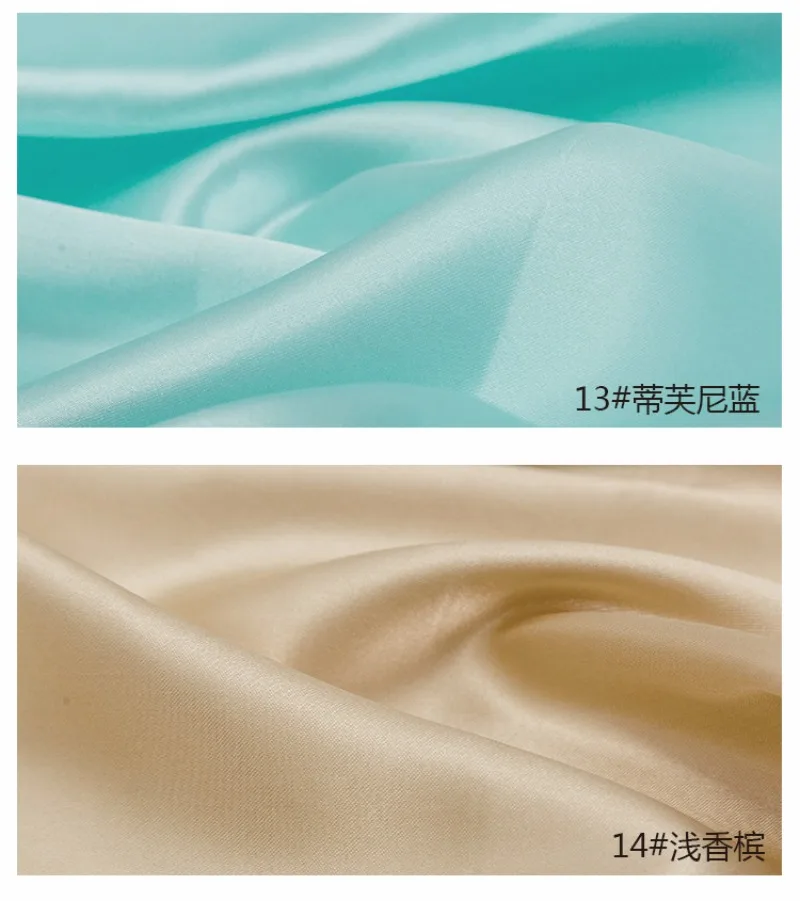 0,5m/1m/2m Satin-Futterstoff für Kleidung und Futter, Weiches und Glänzendes Seidenähnliches Material, für Bekleidung, DIY-Handwerk und Geschenkverpackung – Detail 15