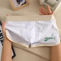 [Bloom the love] Marque Smile 1 pièce/3 pièces Boxer pour homme Sous-vêtements en coton Boxershort Boxers pour homme Cuecas Masculina Taille M-3XL XS641 2